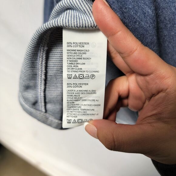 Tommy Bahama Slate Blue Sweatshirt Sun Fade Flipside 1/2 Zip Women's Size M - Picture 4 of 7